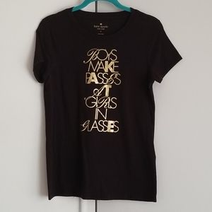 Kate spade Black Tee SZ Small